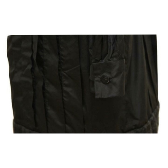 Chanel Black Silk Taffeta Coat Dress Cashmere Trim Button Down Sz 40 08A 2008 - Picture 7 of 9